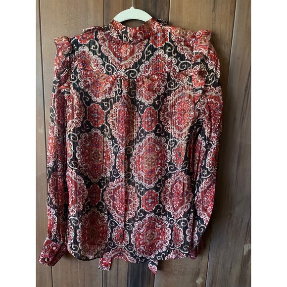 🎉HP🎉 Kate Spade Metallic Blouse. - Picture 5 of 6